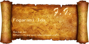 Fogarasi Ida névjegykártya